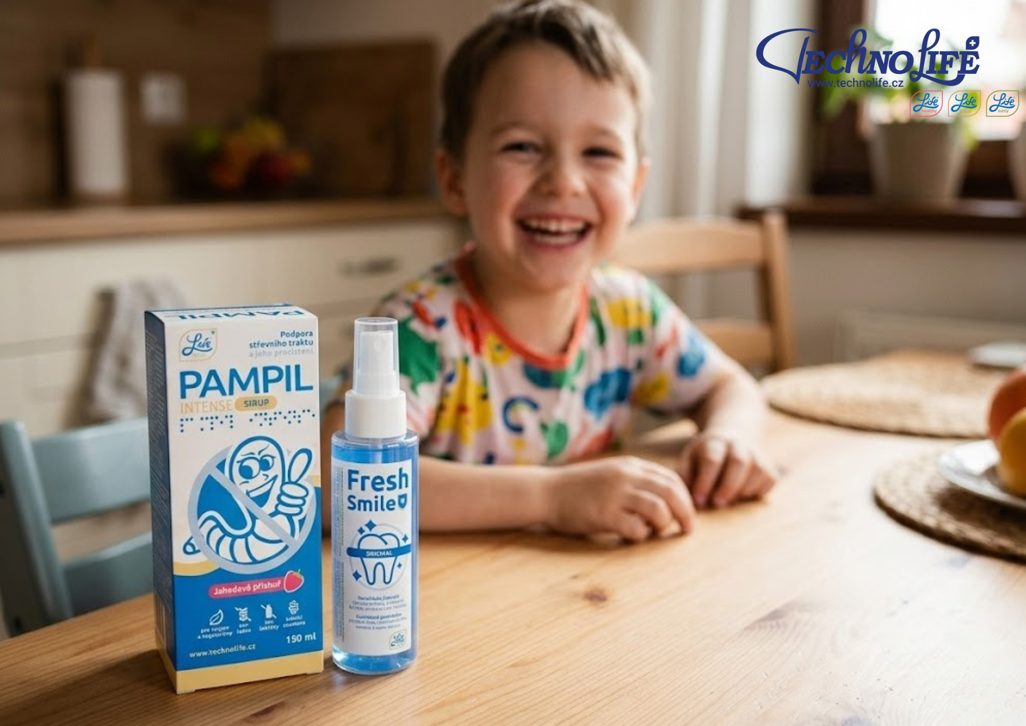 Pampil Intense: Sirupová forma a informace pro rodiče